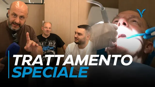 La dottoressa di DentalCare One durante la visita ripresa da Quinto Potere